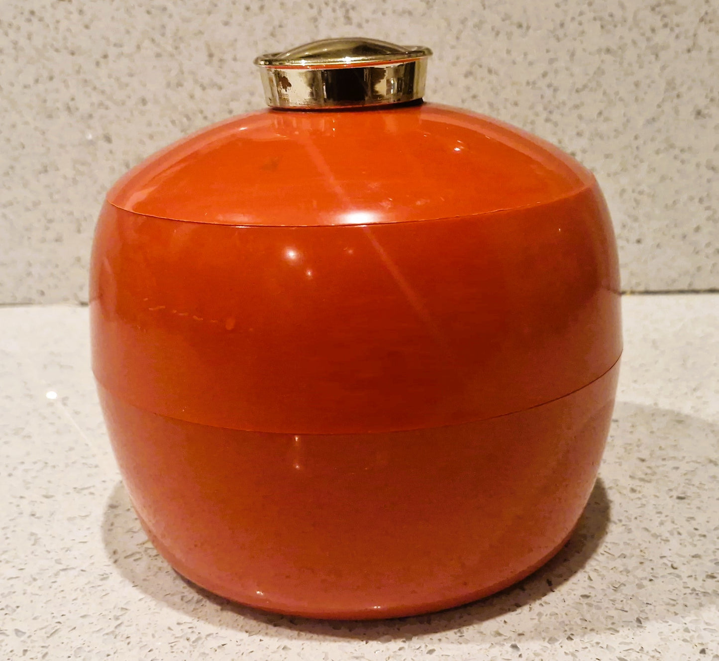 1960s Red Ice Bucket, 1960s barware, Mid century Kitchen, Mid century Barware, ice Bucket, Made in England, Embee