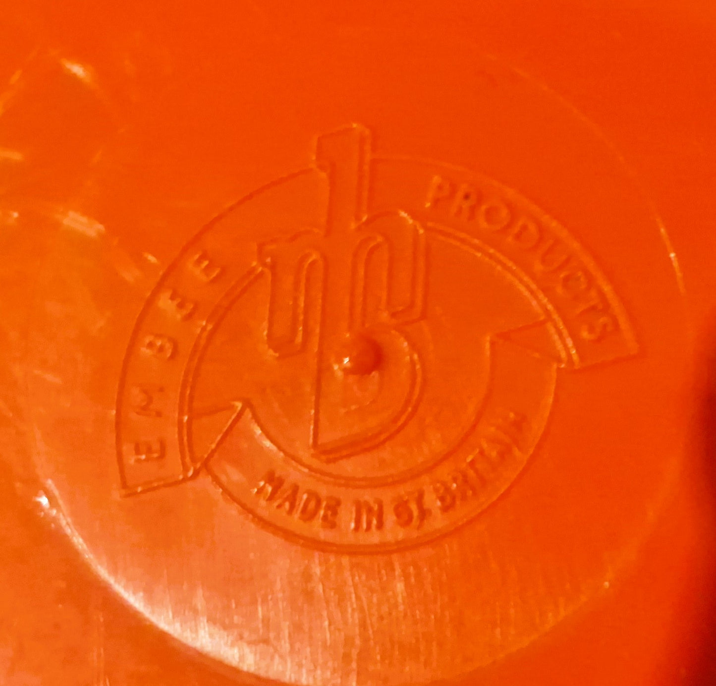 1960s Red Ice Bucket, 1960s barware, Mid century Kitchen, Mid century Barware, ice Bucket, Made in England, Embee