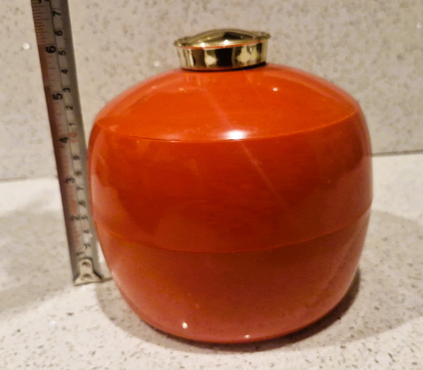 1960s Red Ice Bucket, 1960s barware, Mid century Kitchen, Mid century Barware, ice Bucket, Made in England, Embee