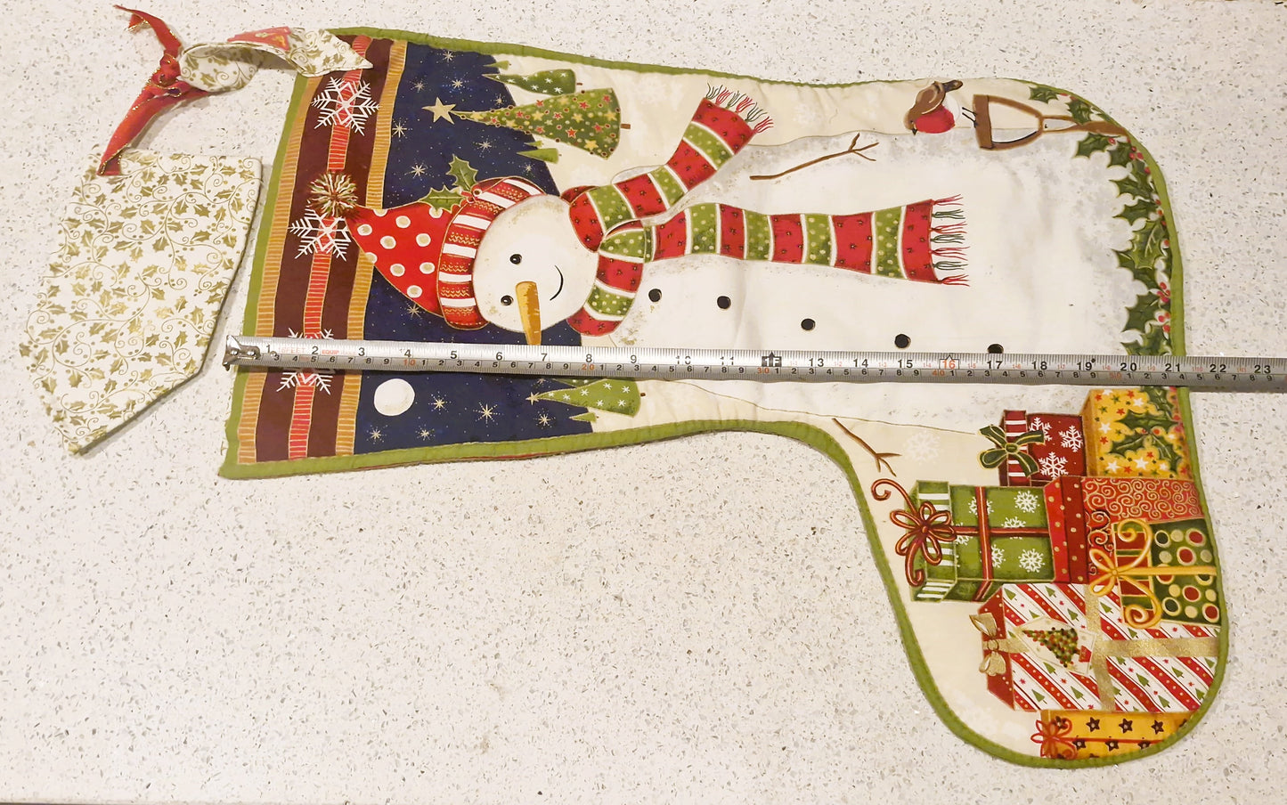 Handmade Christmas Stocking, Vintage Christmas Stocking,  Christmas, Xmas, Stocking, Kitsch, Quirky, Santa, Father Christmas