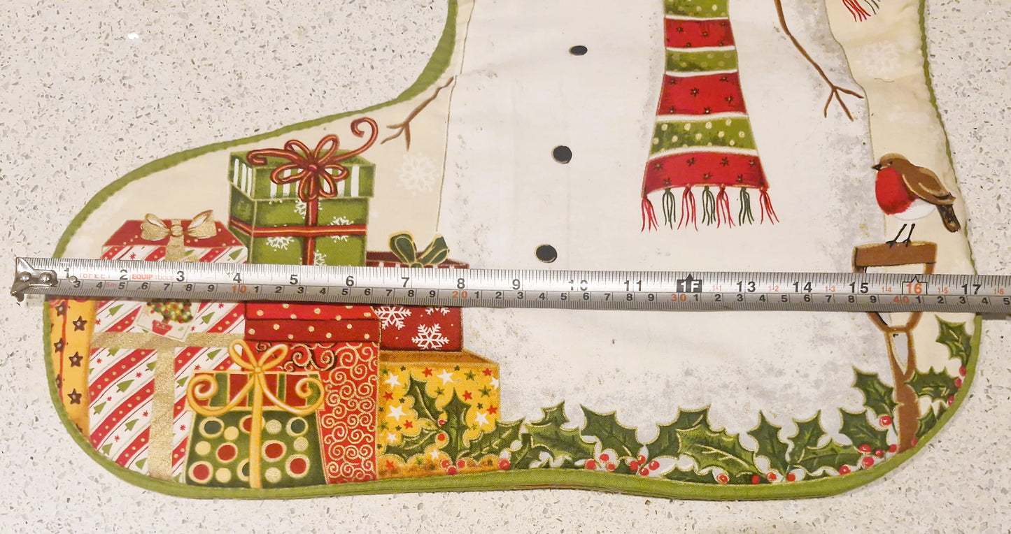 Handmade Christmas Stocking, Vintage Christmas Stocking,  Christmas, Xmas, Stocking, Kitsch, Quirky, Santa, Father Christmas