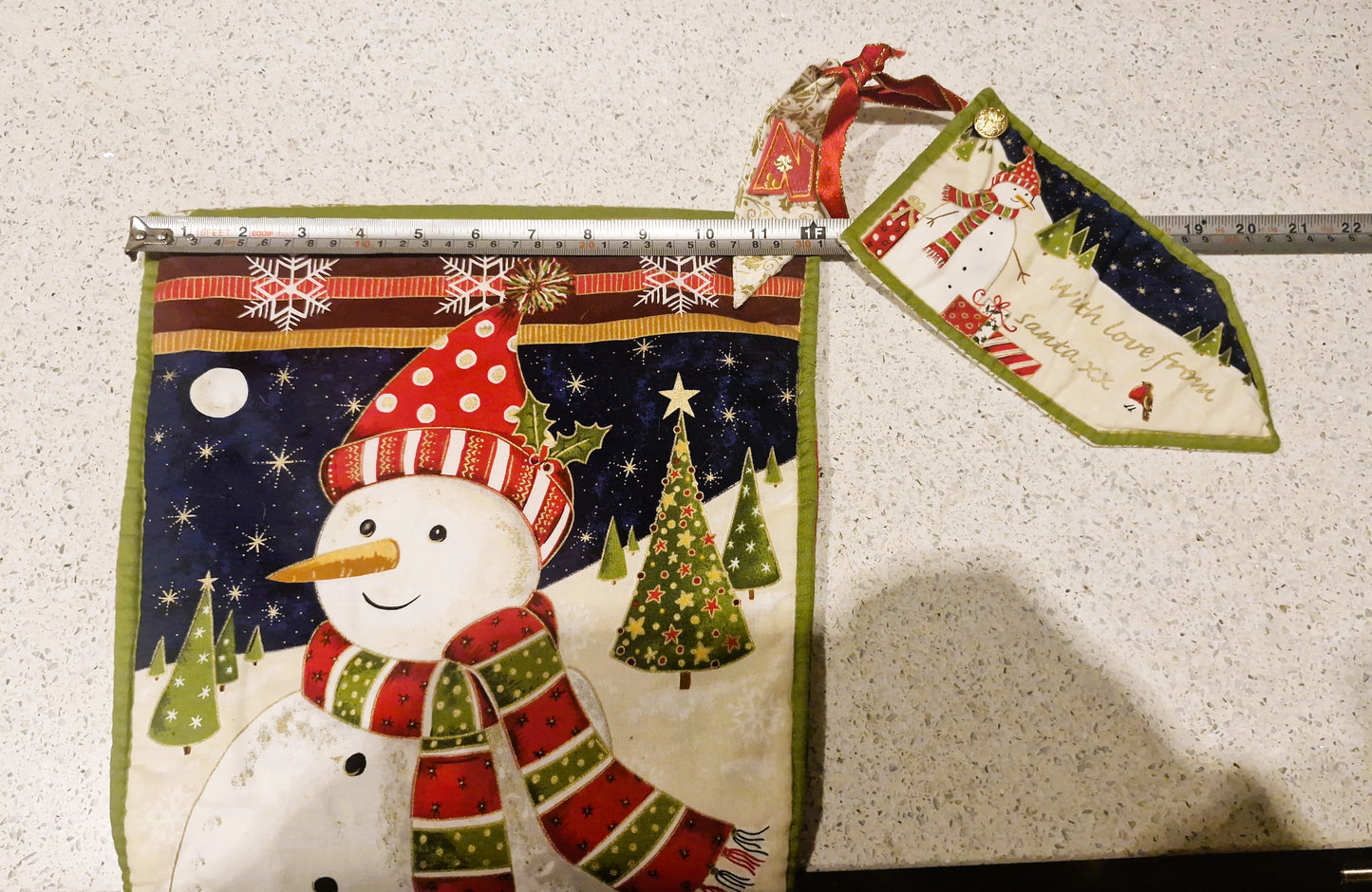 Handmade Christmas Stocking, Vintage Christmas Stocking,  Christmas, Xmas, Stocking, Kitsch, Quirky, Santa, Father Christmas