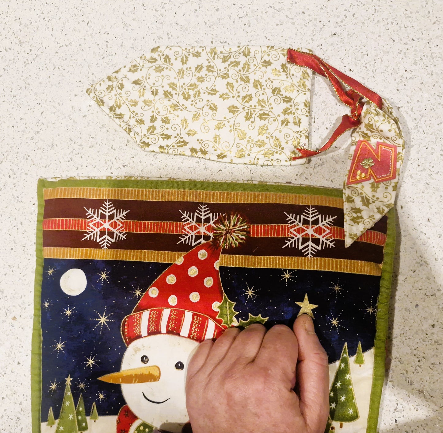 Handmade Christmas Stocking, Vintage Christmas Stocking,  Christmas, Xmas, Stocking, Kitsch, Quirky, Santa, Father Christmas