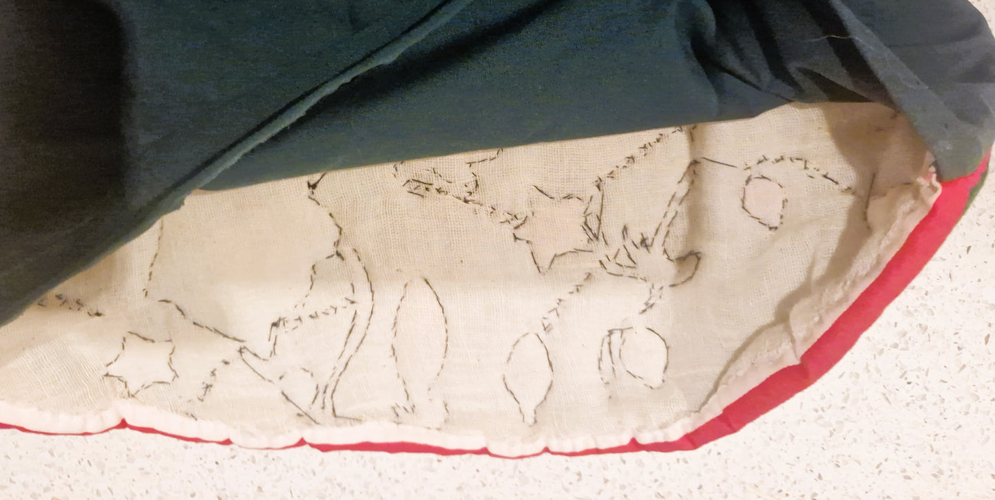 Handmade Christmas Stocking, Vintage Christmas Stocking,  Christmas, Xmas, Stocking, Kitsch, Quirky, Santa, Father Christmas