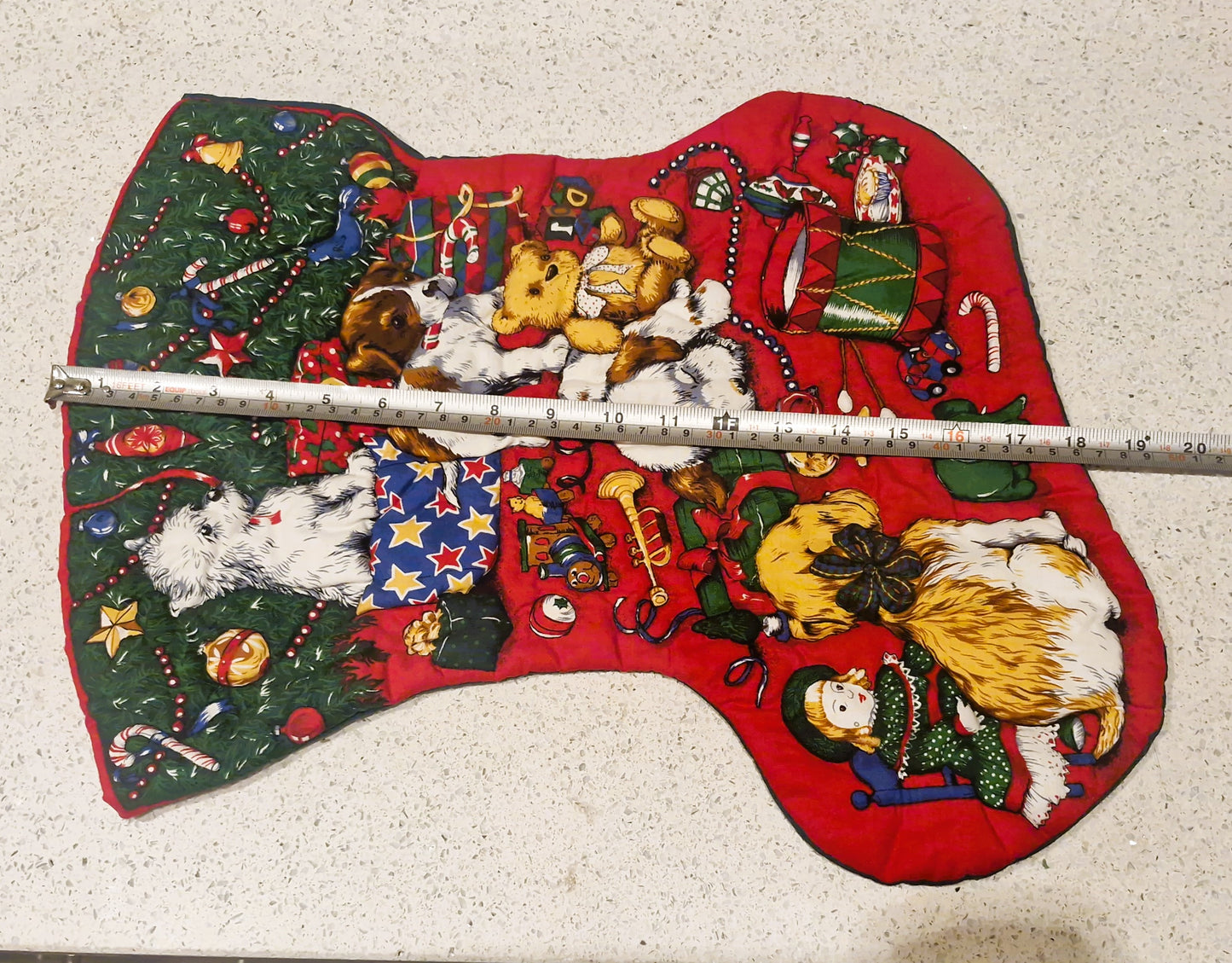 Handmade Christmas Stocking, Vintage Christmas Stocking,  Christmas, Xmas, Stocking, Kitsch, Quirky, Santa, Father Christmas