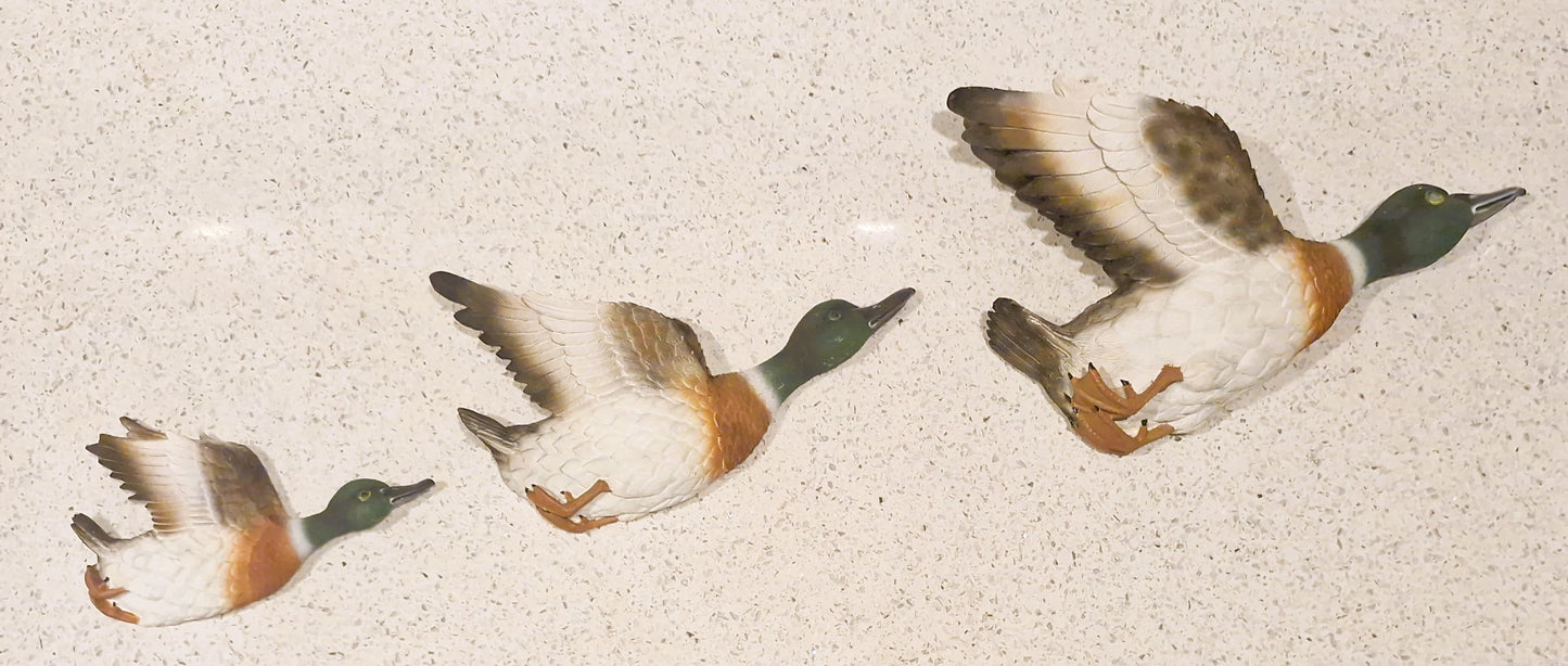 Vintage Flying Ducks: Large one has a sensor in the eye so when you pass it Quacks, RARE