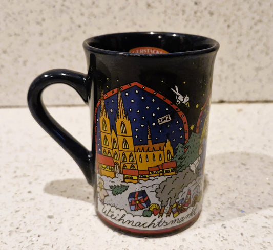 German Christmas Market, Gluhwein Mug, Christkindlesmarkt, Noel, Weihnachtsmarkt, 2002