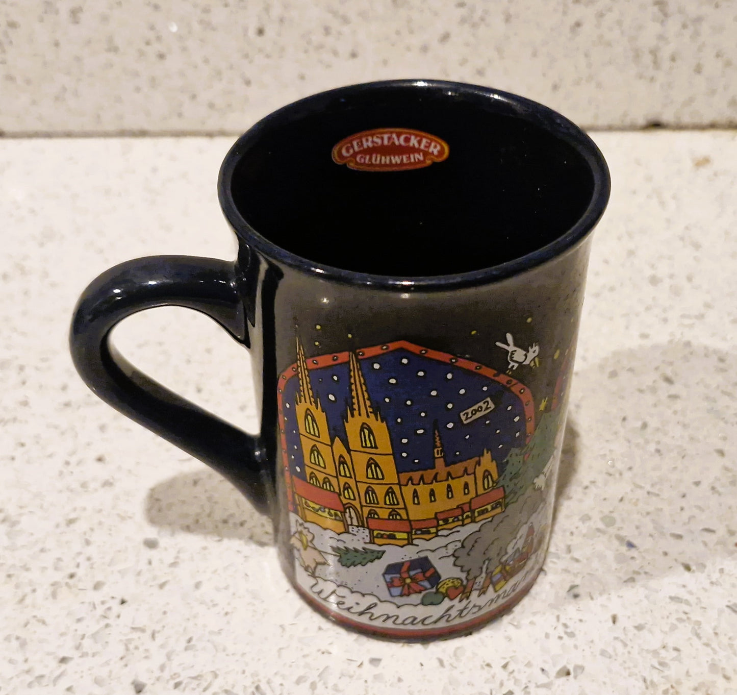 German Christmas Market, Gluhwein Mug, Christkindlesmarkt, Noel, Weihnachtsmarkt, 2002