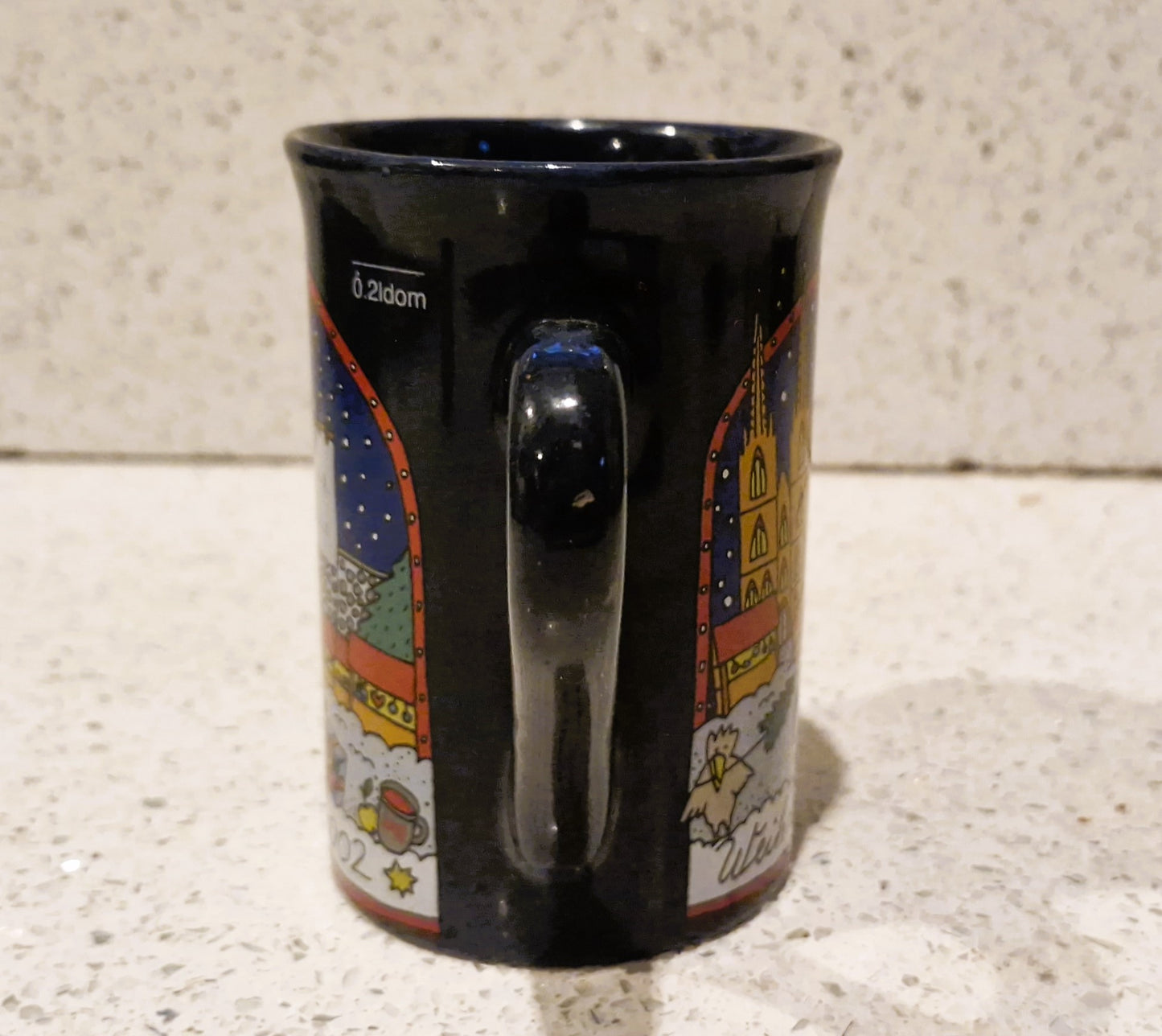 German Christmas Market, Gluhwein Mug, Christkindlesmarkt, Noel, Weihnachtsmarkt, 2002