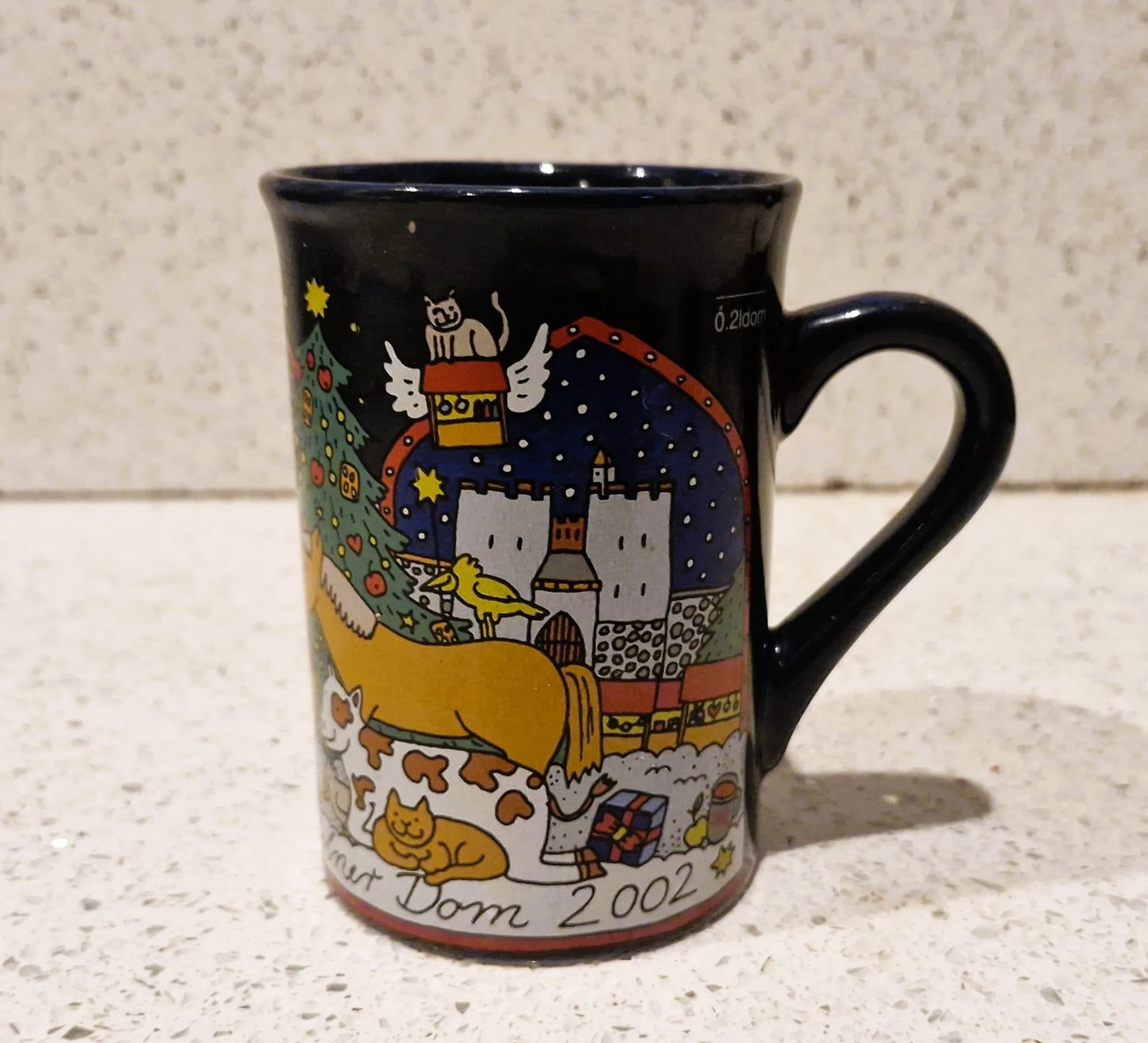 German Christmas Market, Gluhwein Mug, Christkindlesmarkt, Noel, Weihnachtsmarkt, 2002
