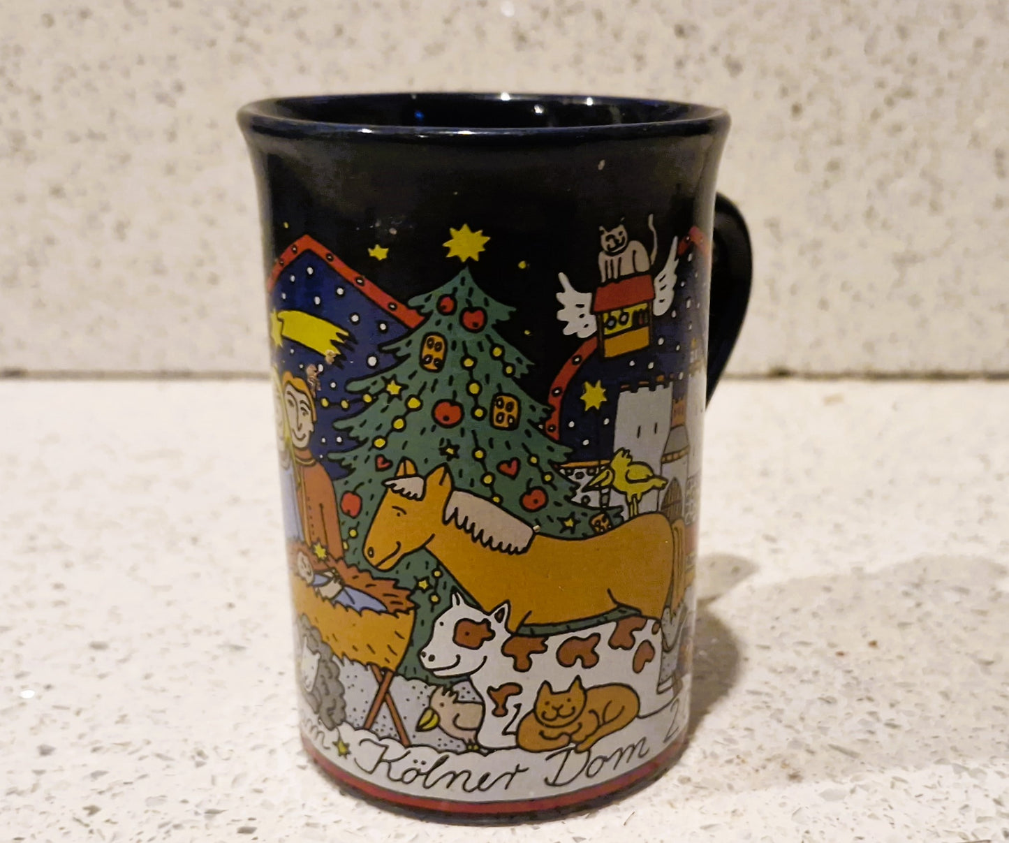 German Christmas Market, Gluhwein Mug, Christkindlesmarkt, Noel, Weihnachtsmarkt, 2002