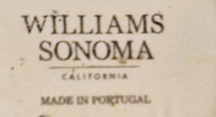 Vintage Williams Sonoma Ceramic Napkin Rings: Blue Floral Hand-Painted