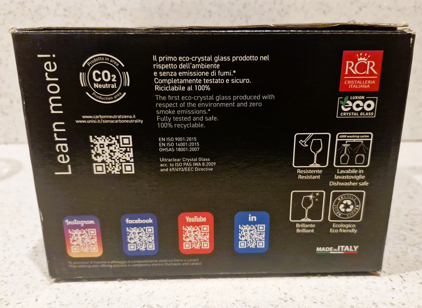 Vintage Italian Crystal Champagne Glasses, Champagne Coupes, RCR Royal Crystal Rock