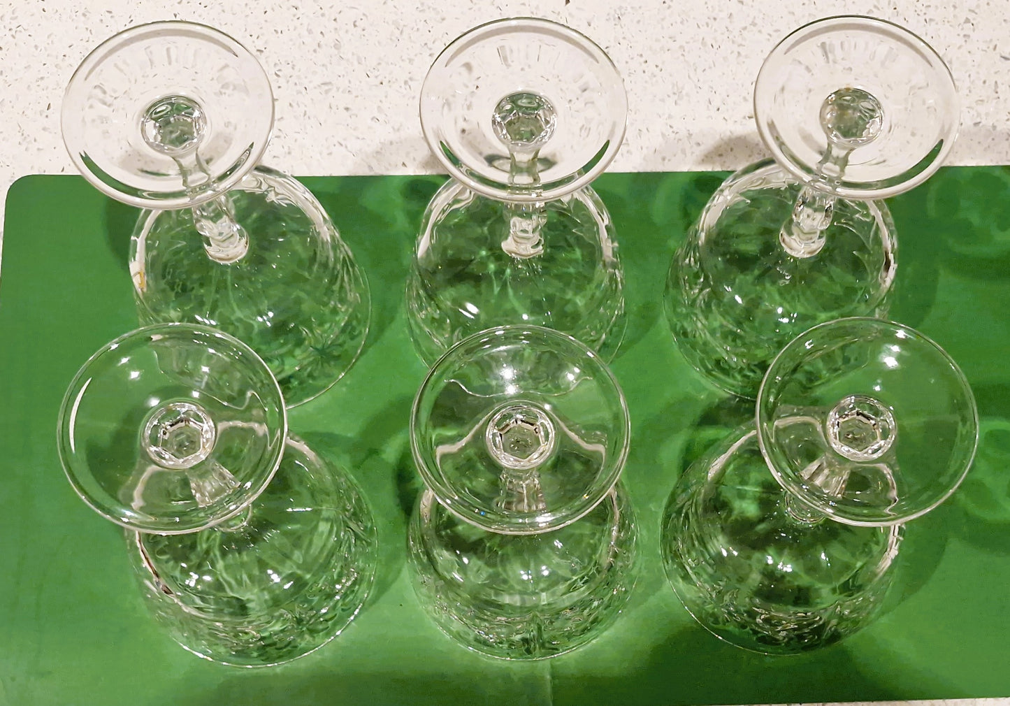 Vintage Italian Crystal Champagne Glasses, Champagne Coupes, RCR Royal Crystal Rock