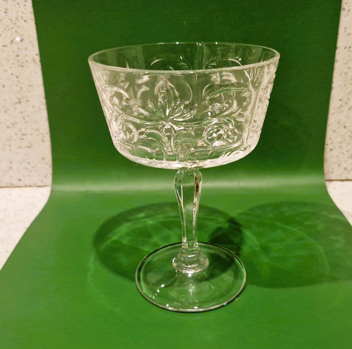 Vintage Italian Crystal Champagne Glasses, Champagne Coupes, RCR Royal Crystal Rock