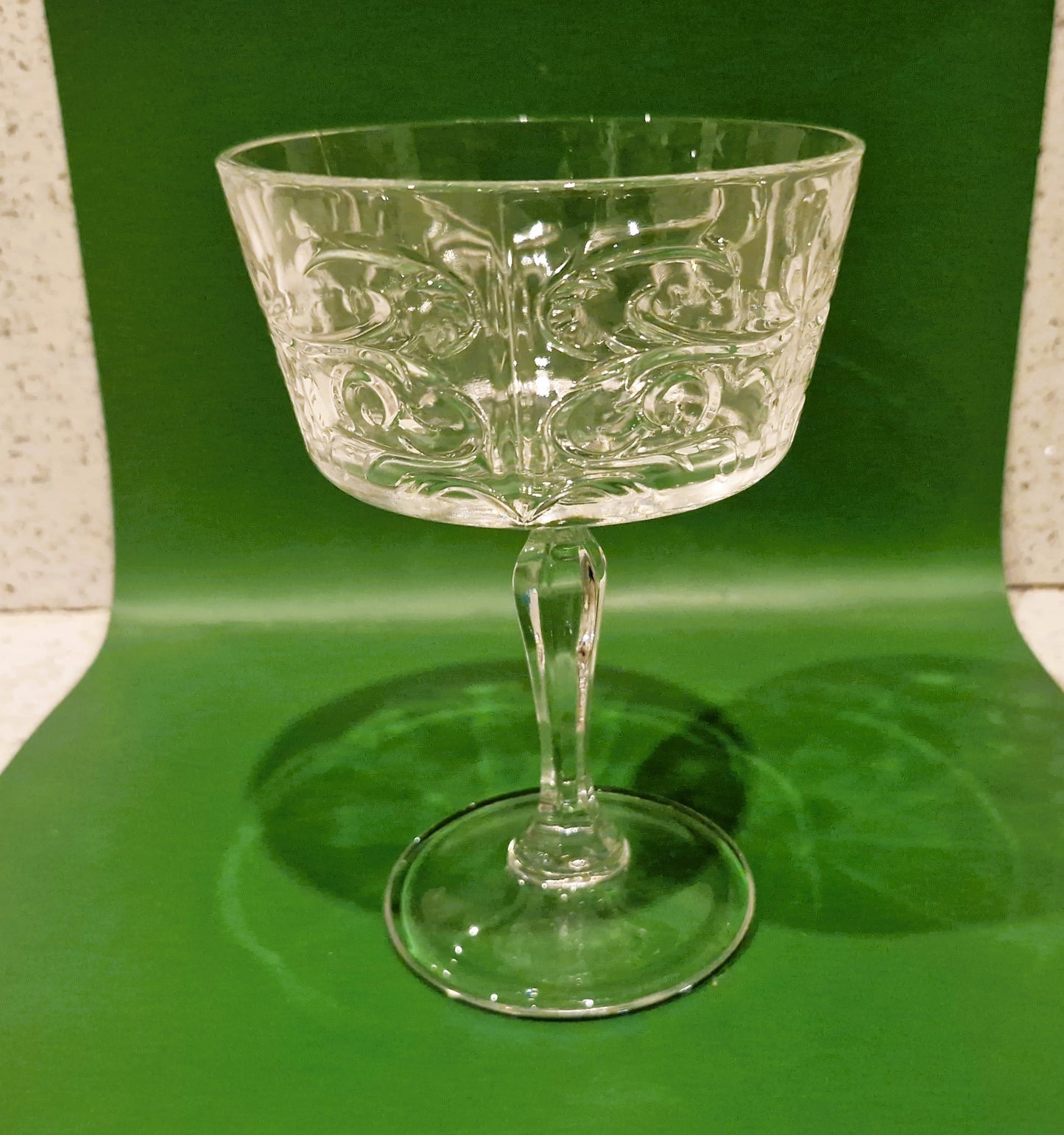 Vintage Italian Crystal Champagne Glasses, Champagne Coupes, RCR Royal Crystal Rock