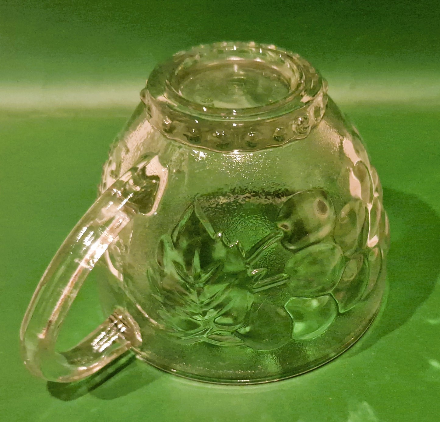 Vintage Pressed Glass Punch Bowl Set: 12 Glasses, Mid-Century Cocktail Party, Christmas Party