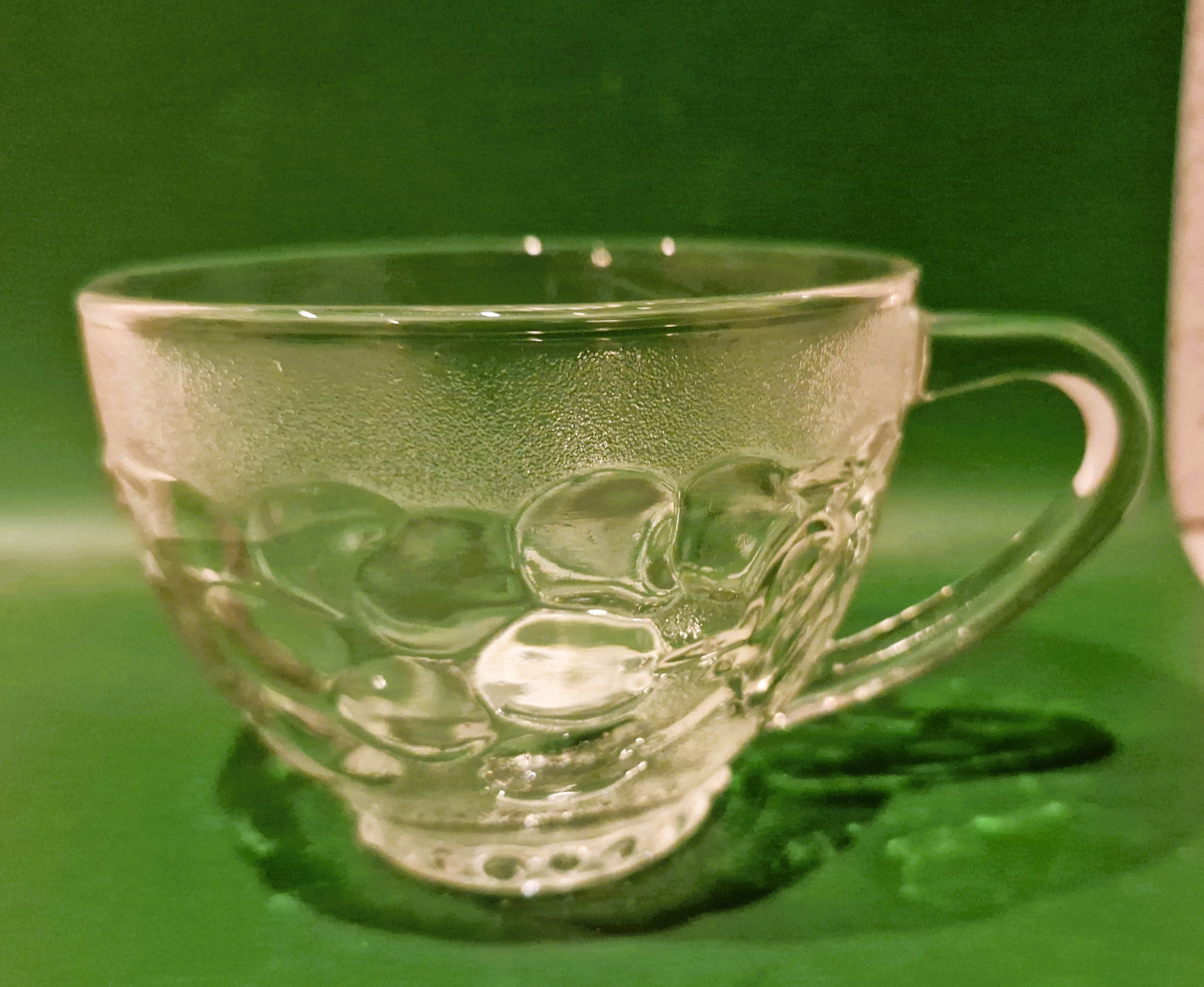 Vintage Pressed Glass Punch Bowl Set: 12 Glasses, Mid-Century Cocktail Party, Christmas Party