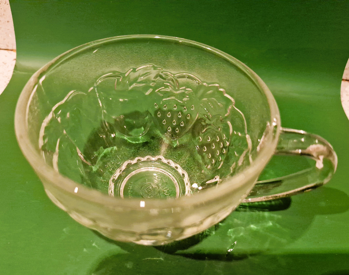 Vintage Pressed Glass Punch Bowl Set: 12 Glasses, Mid-Century Cocktail Party, Christmas Party