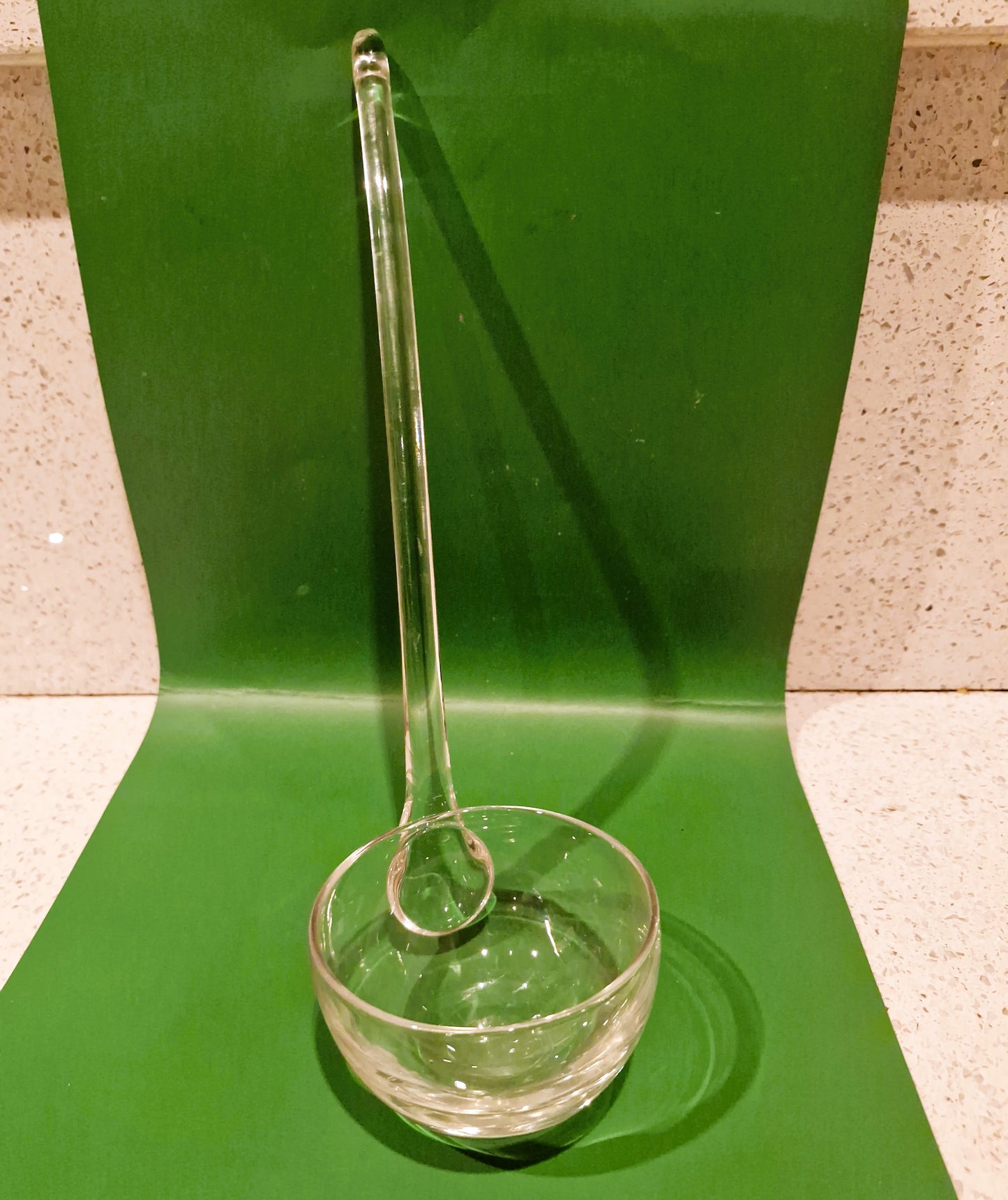 Vintage Clear Glass Ladle: Wine Punch Server, 11 Inch Approx