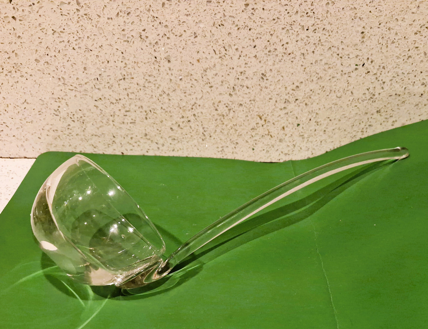 Vintage Clear Glass Ladle: Wine Punch Server, 11 Inch Approx