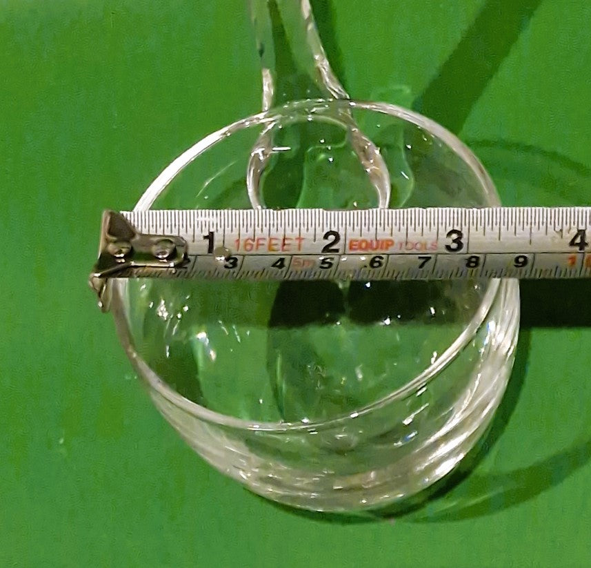 Vintage Clear Glass Ladle: Wine Punch Server, 11 Inch Approx