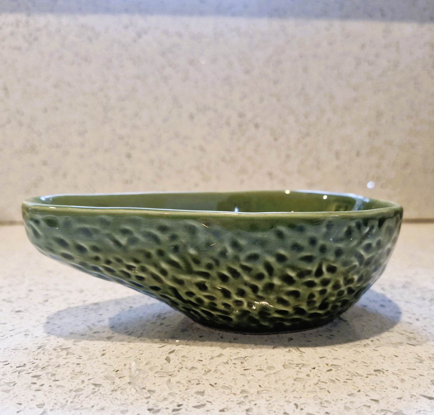 Vintage Silea Avocado Bowl and Spoon Set: Quirky Guacamole Tapas Dishes