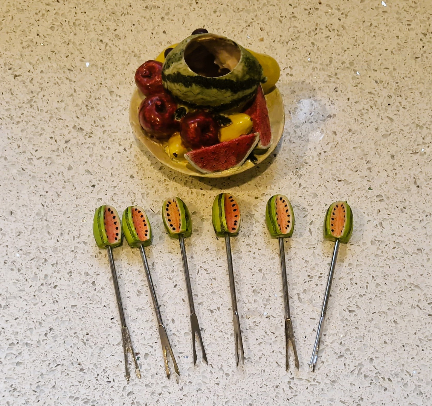 Vintage watermelon Cocktail Picks: Cocktail Bar, Cocktail Sticks, Barware, Pickle Forks, Picks