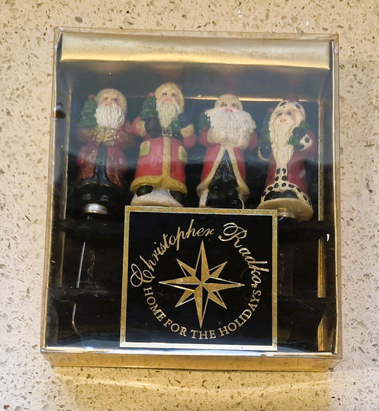 Christopher Radko Home for the Holidays Santa spreading knives: Santa Butter spreaders