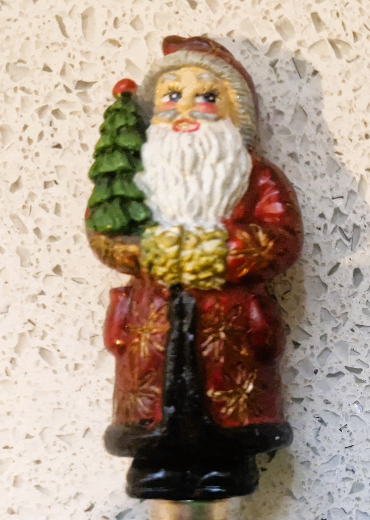 Christopher Radko Home for the Holidays Santa spreading knives: Santa Butter spreaders