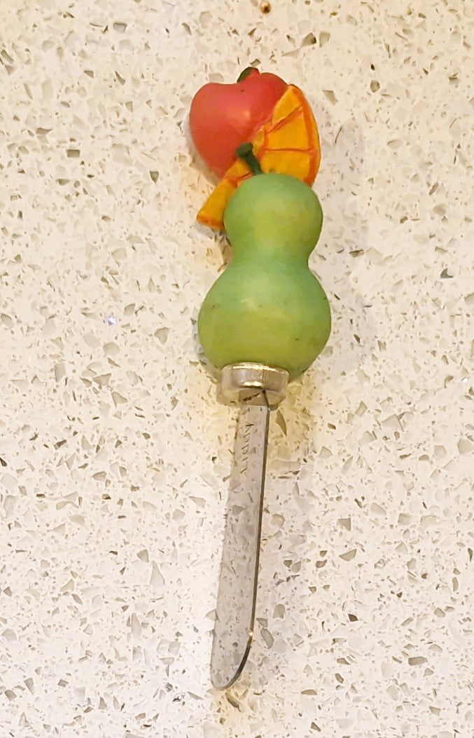 Vintage Butter spreaders, Quirky, Novelty, Boxed, Immaculate, Fruit, Pear, Orange, Jam