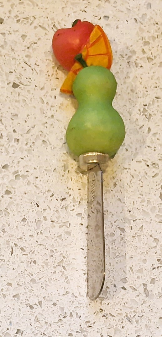 Vintage Butter spreaders, Quirky, Novelty, Boxed, Immaculate, Fruit, Pear, Orange, Jam