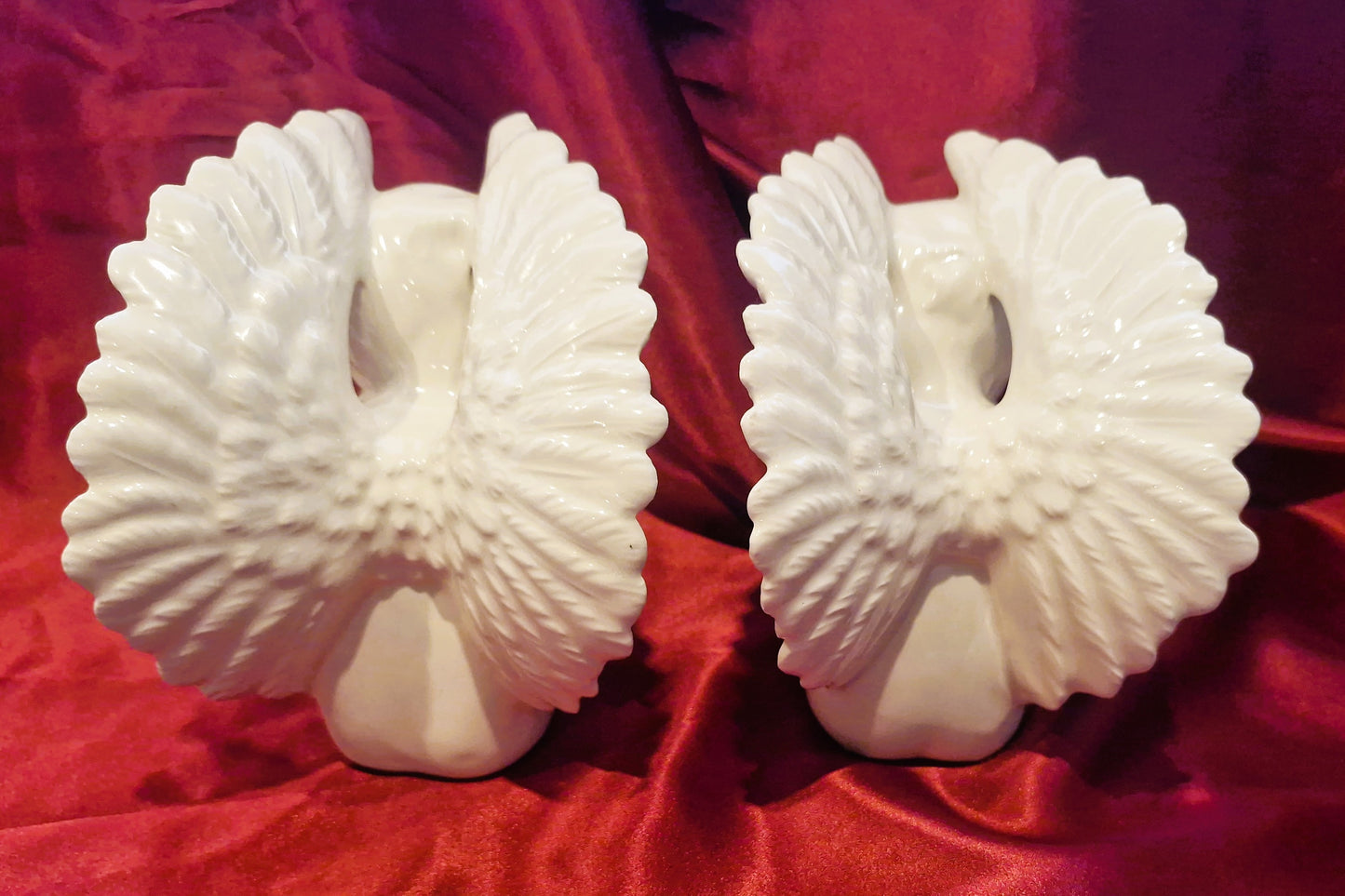 Handcrafter White Cherubs, Christmas, Xmas, Decorations, Ornaments, Stylish, Angels, Cherubs