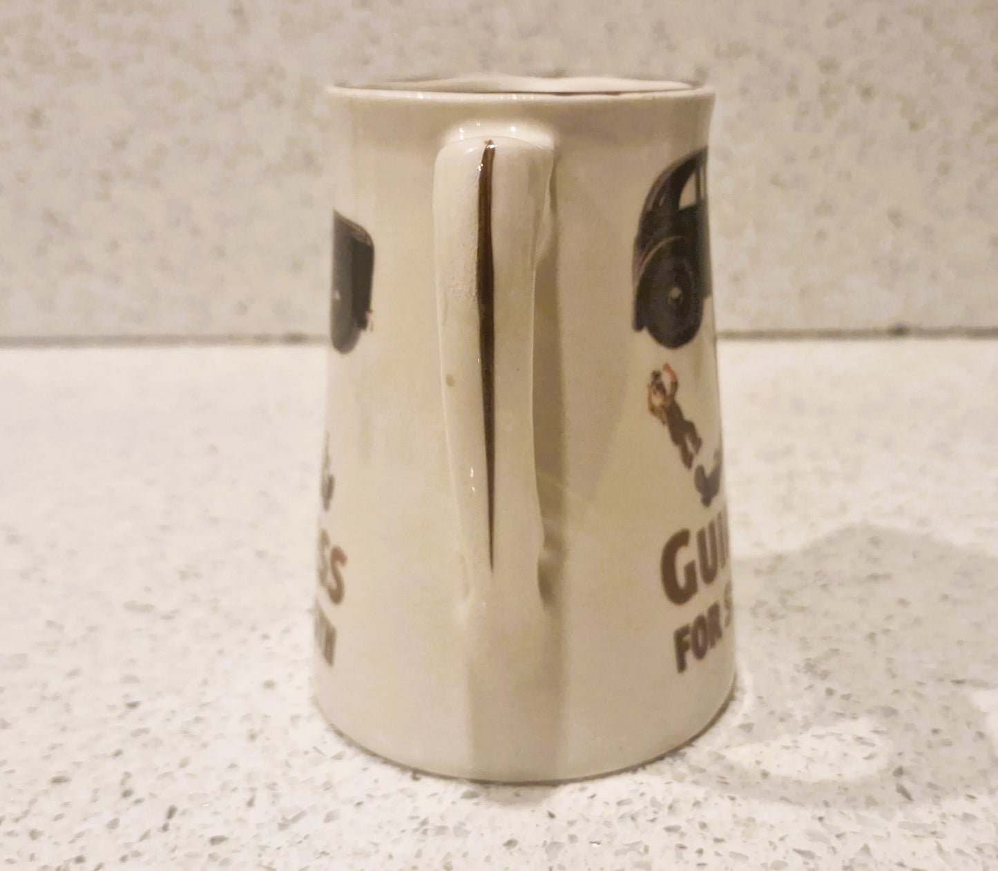 Vintage Guinness Advertising Pitcher: "Guinness for Strength"