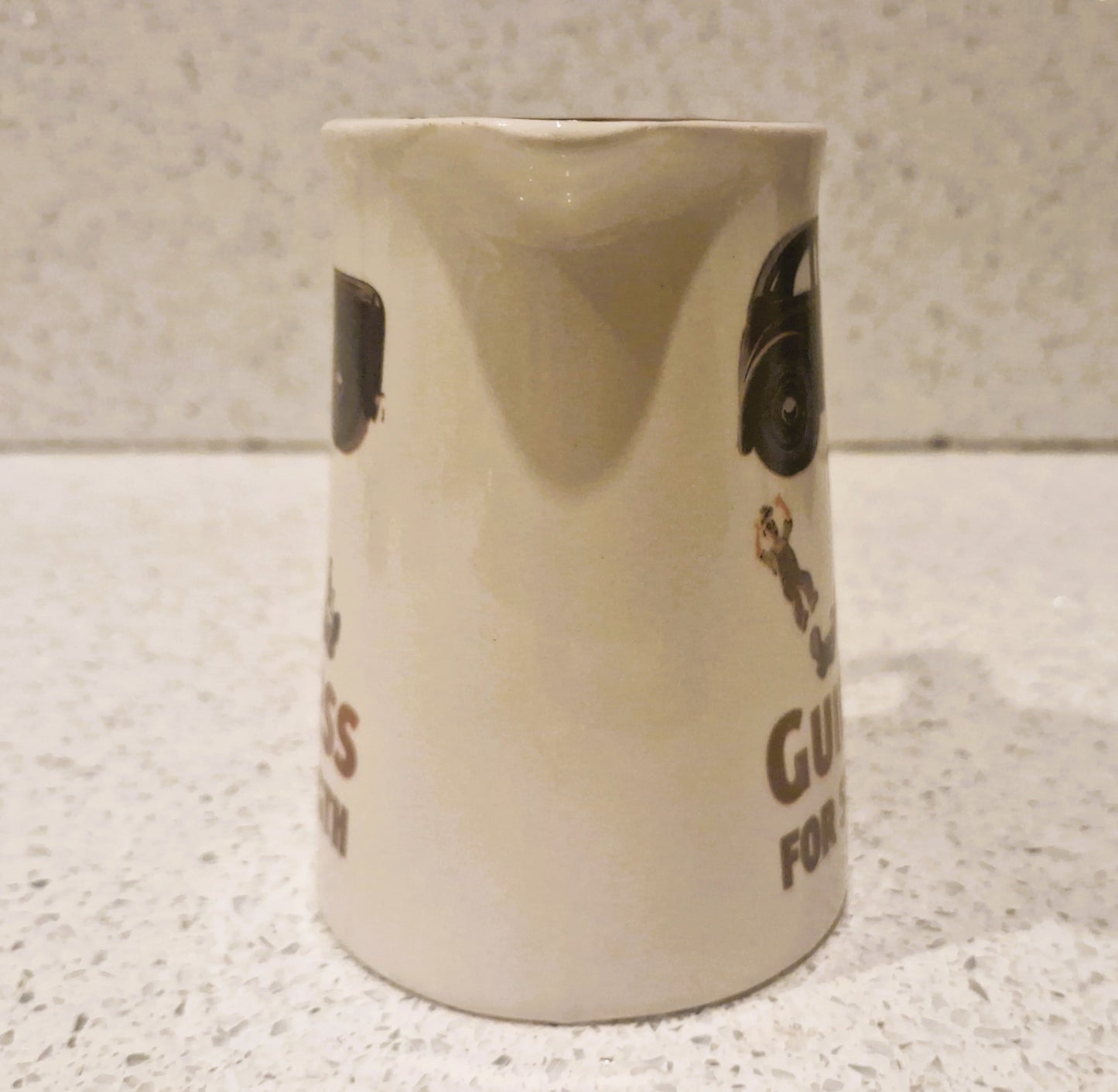 Vintage Guinness Advertising Pitcher: "Guinness for Strength"