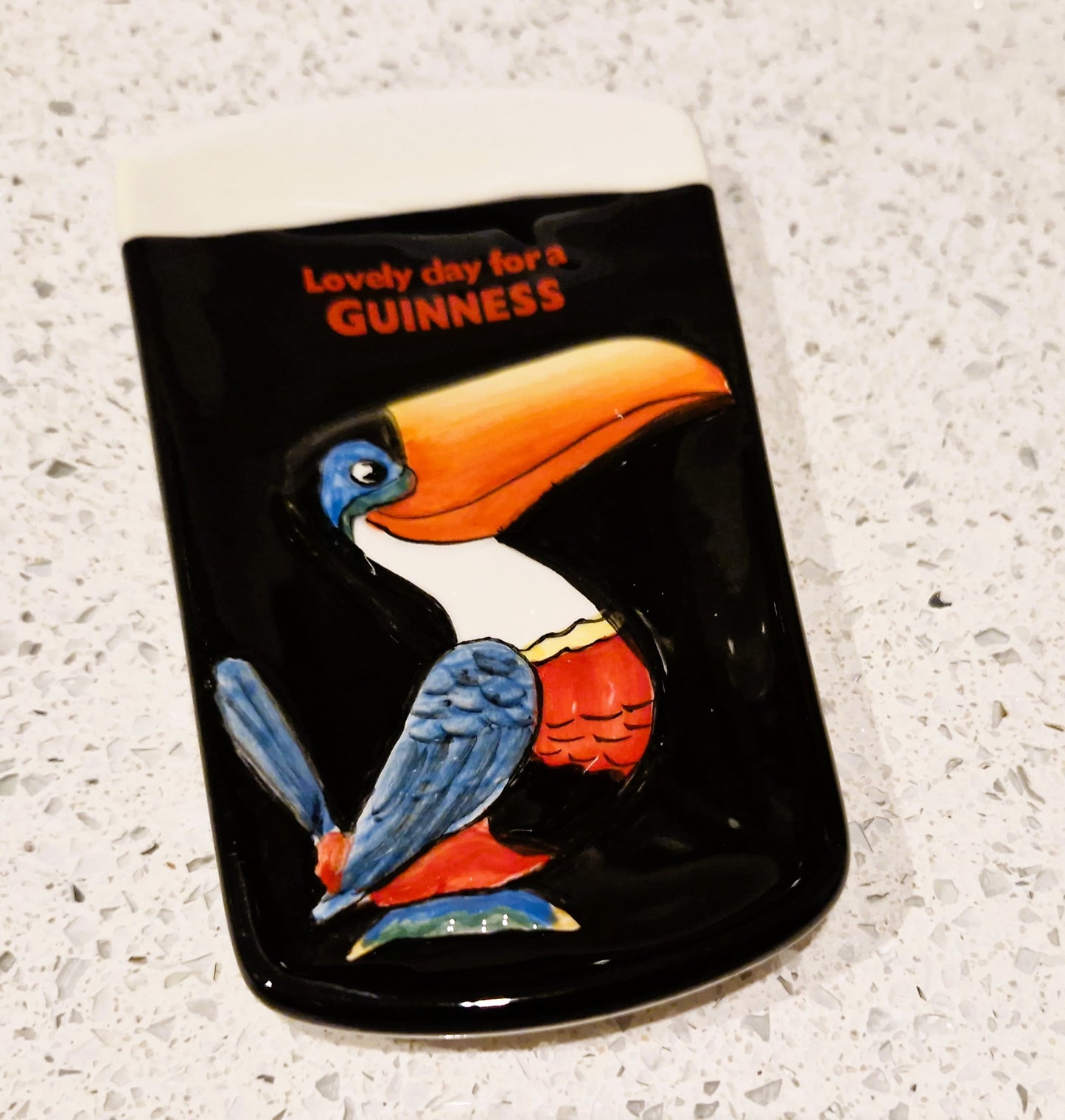 Vintage Guinness Toucan Spoon Rest, Original Box, As New