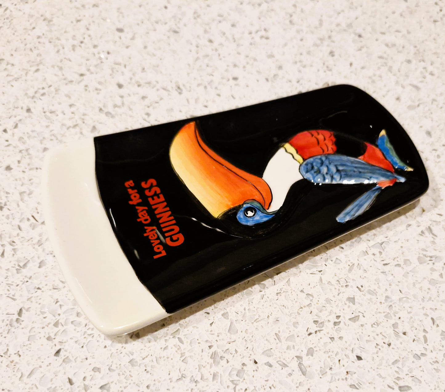 Vintage Guinness Toucan Spoon Rest, Original Box, As New