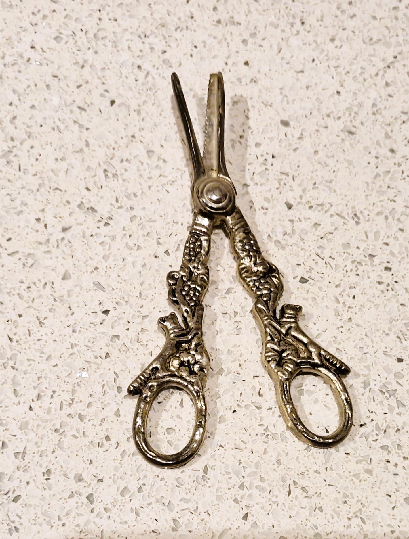 Edwardian Antique Silver Plated Grape Scissors, Fox, Grape Shears , Vintage