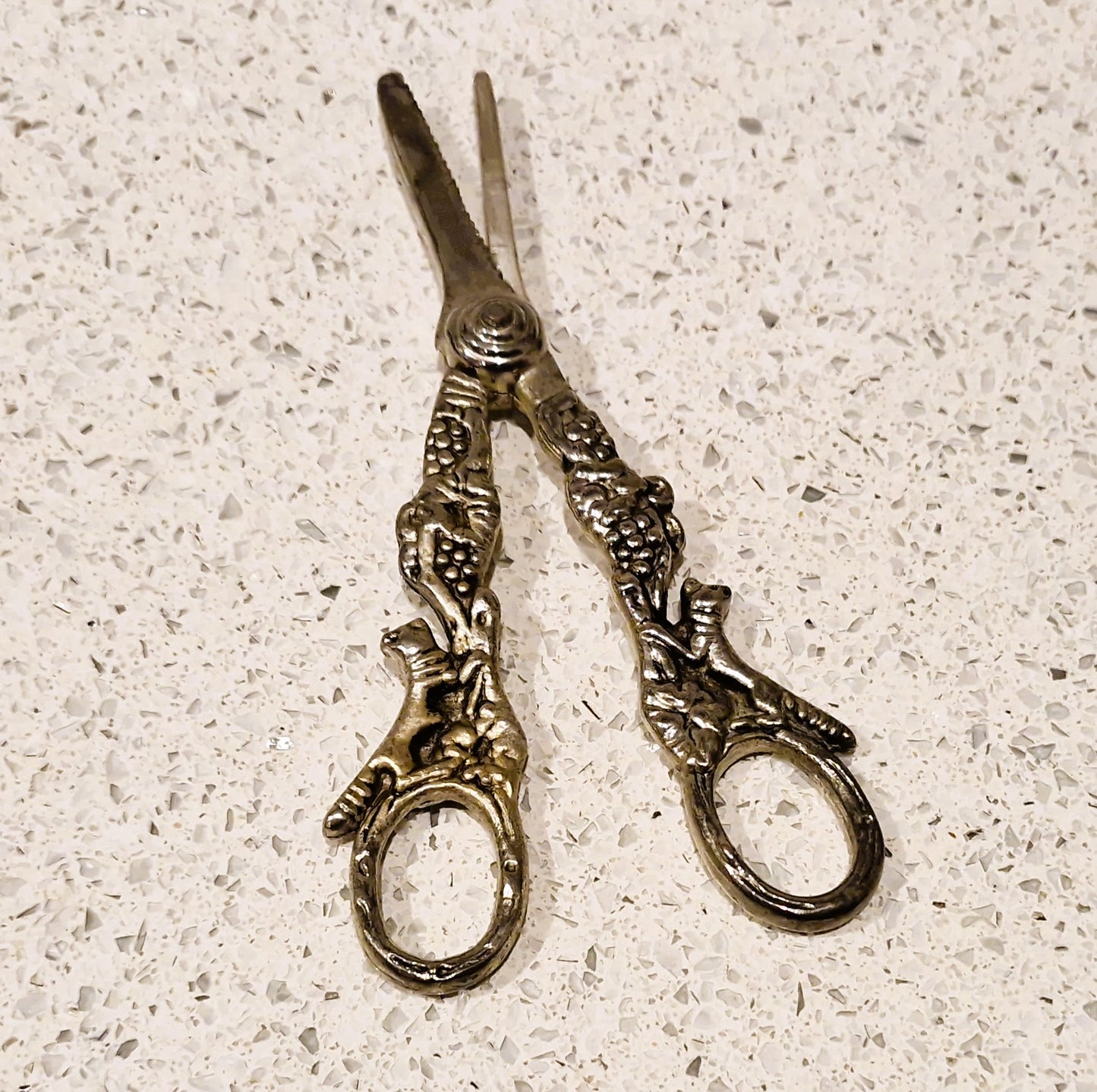 Edwardian Antique Silver Plated Grape Scissors, Fox, Grape Shears , Vintage