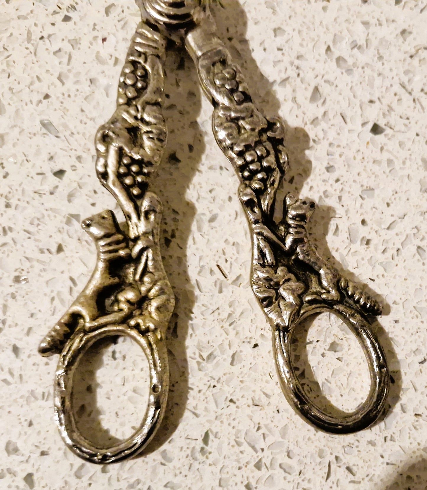 Edwardian Antique Silver Plated Grape Scissors, Fox, Grape Shears , Vintage