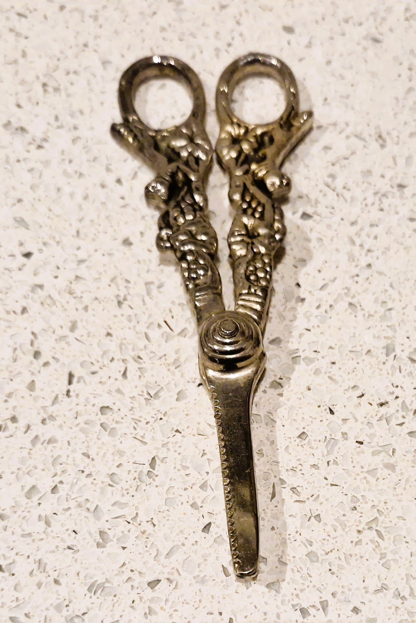 Edwardian Antique Silver Plated Grape Scissors, Fox, Grape Shears , Vintage