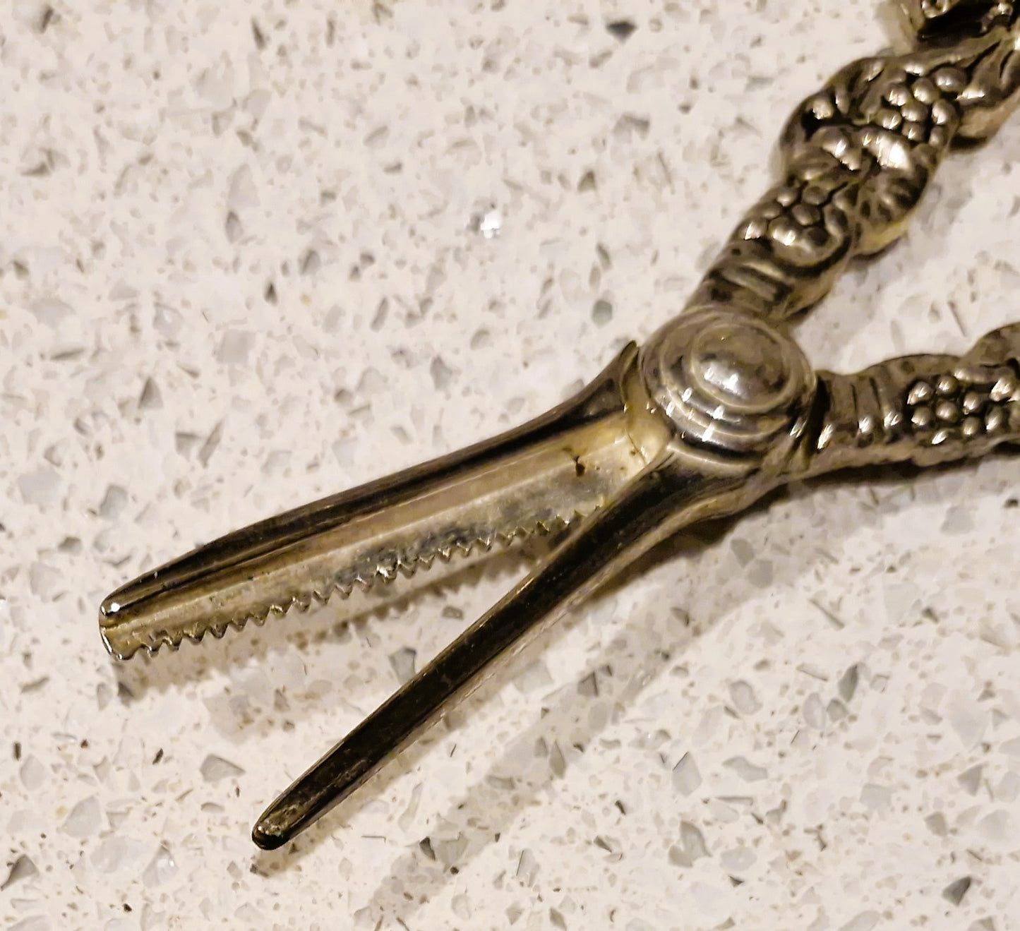 Edwardian Antique Silver Plated Grape Scissors, Fox, Grape Shears , Vintage