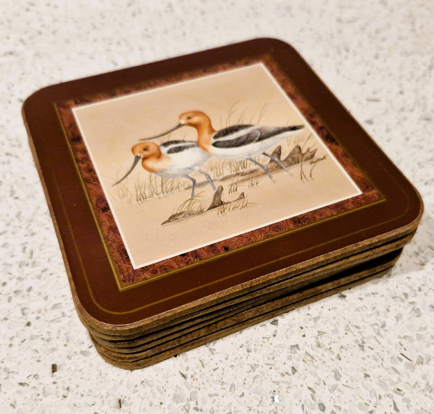 Pimpernel Shore Birds Coasters: Drinks Mats, Set, Wild Birds,