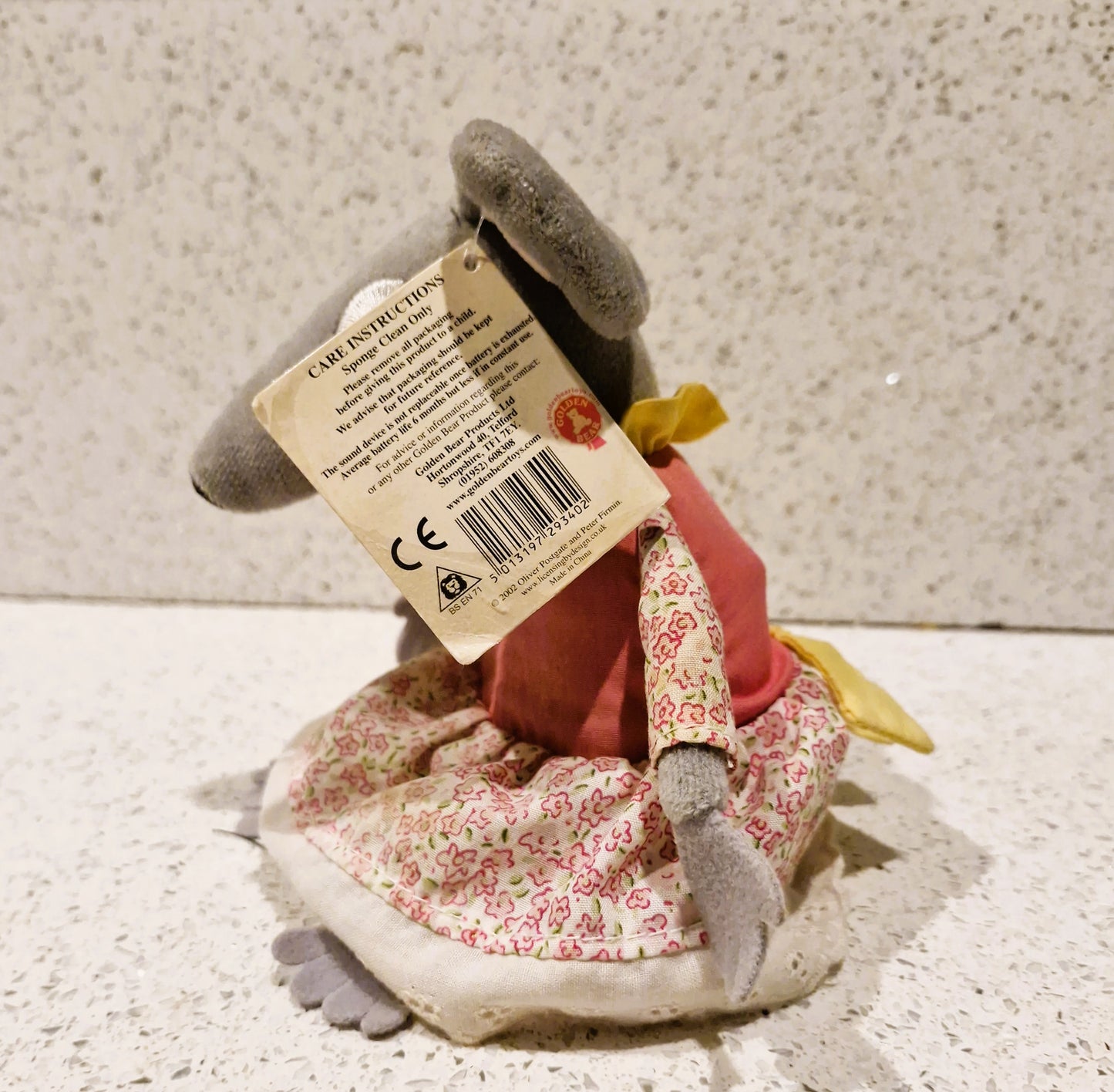 Bagpuss, Lizzie Mouse, Plush Toy, Singing, We will mend it, we will fix it, RARE - Working, Immaculate