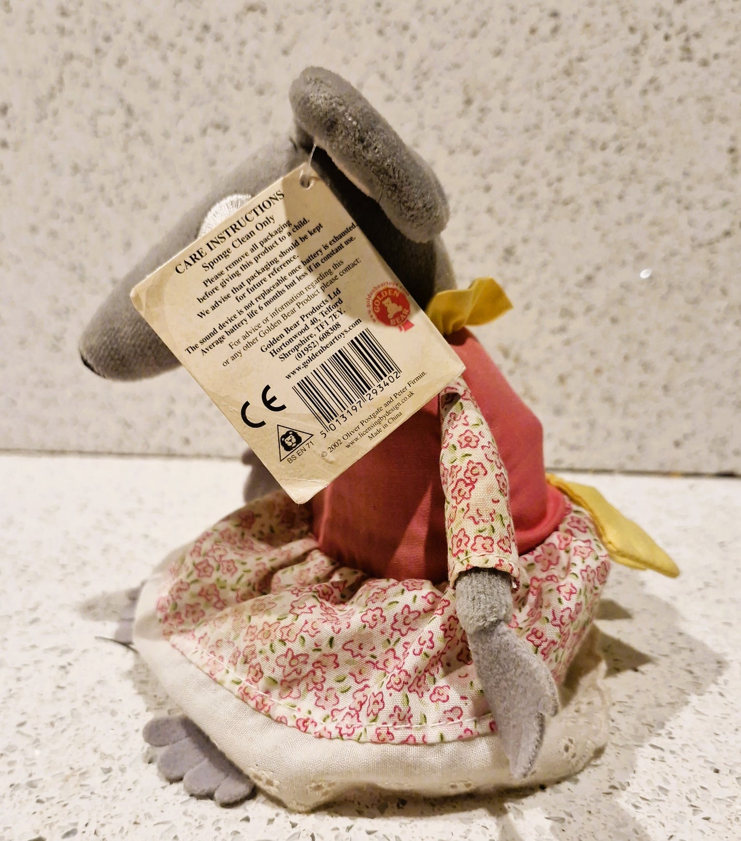 Bagpuss, Lizzie Mouse, Plush Toy, Singing, We will mend it, we will fix it, RARE - Working, Immaculate