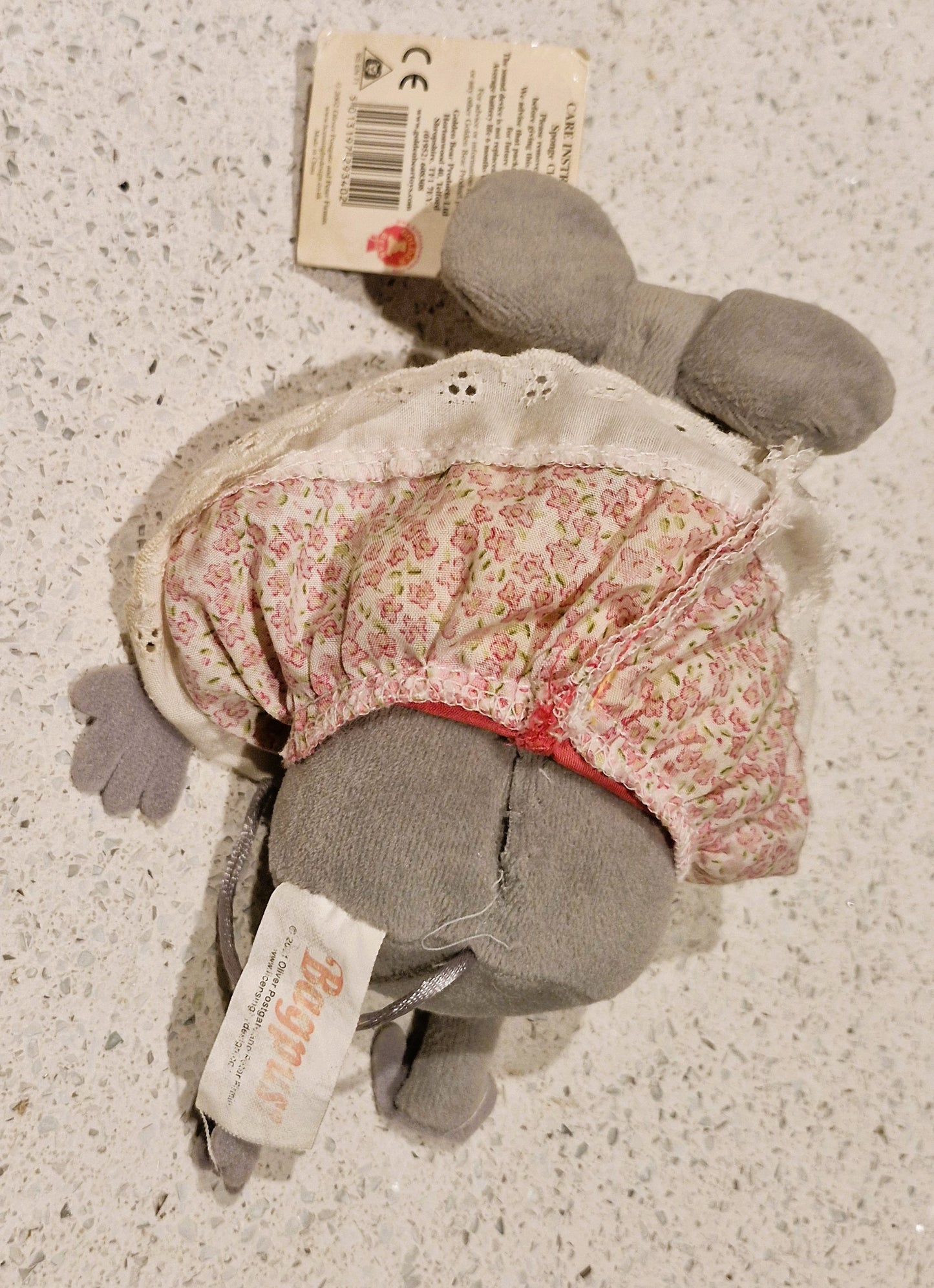 Bagpuss, Lizzie Mouse, Plush Toy, Singing, We will mend it, we will fix it, RARE - Working, Immaculate