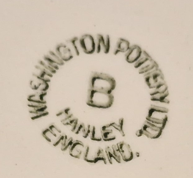 Art Deco, English Ironstone, Tea Plates, Washington Pottery, Hanley, England, Side Plates, Cake Plates, Plates