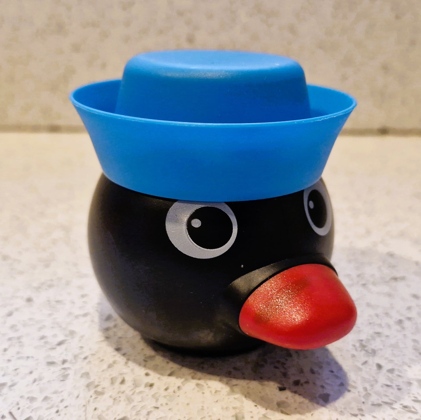PIINGU, Pingu Ice Cream Tub, Hat as Lid, Very Rare, 90s Nostalgia, Vintage, Pingu Toys