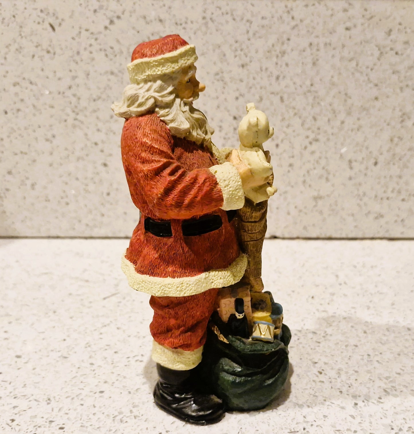 Handbemalte Vintage Weihnachtsmann Dekoration, Fliegen, Bewegen, Bewegung, Vintage Weihnachtsdekoration, Vintage Weihnachtsschmuck, Weihnachtsmann