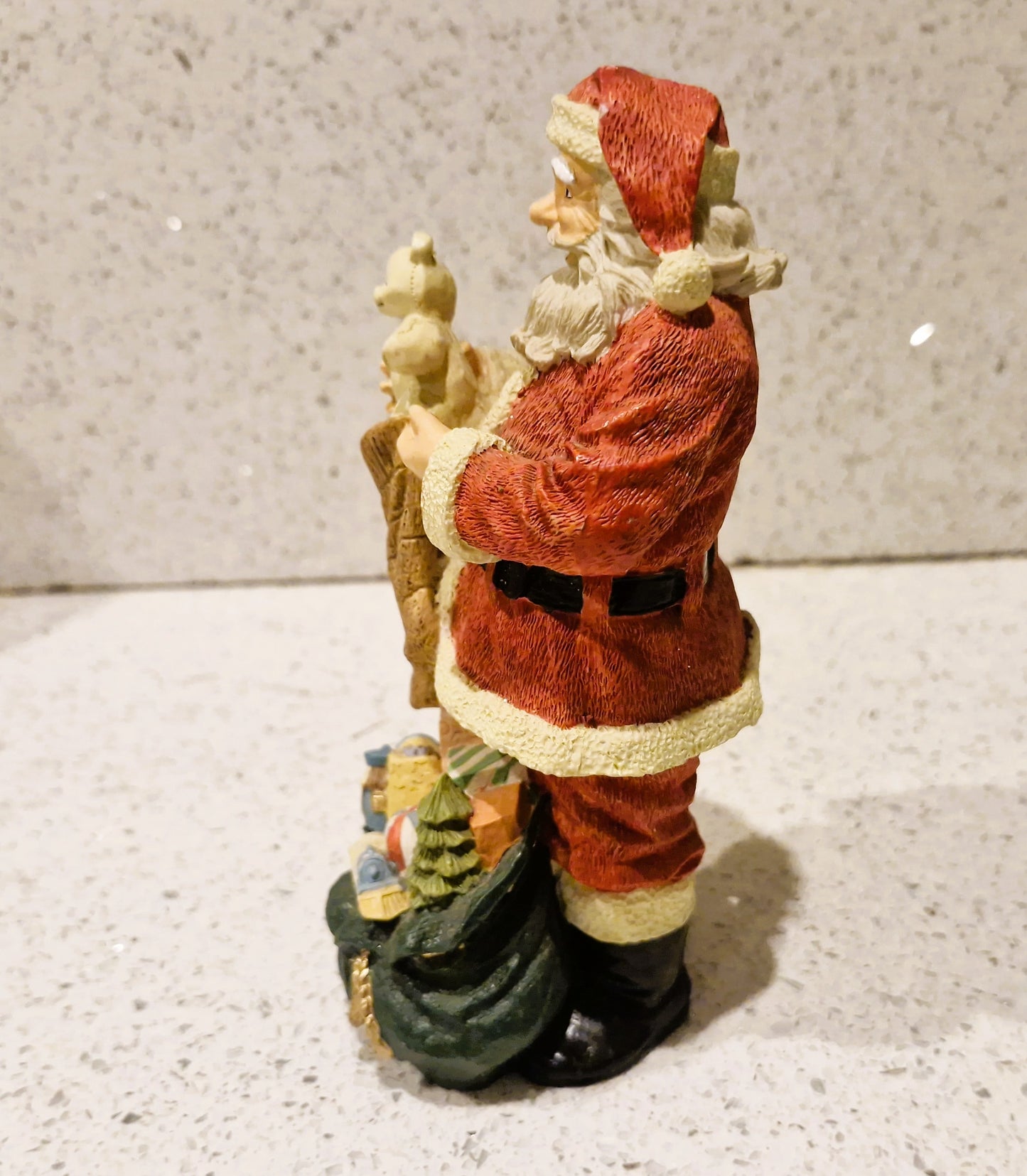 Handbemalte Vintage Weihnachtsmann Dekoration, Fliegen, Bewegen, Bewegung, Vintage Weihnachtsdekoration, Vintage Weihnachtsschmuck, Weihnachtsmann